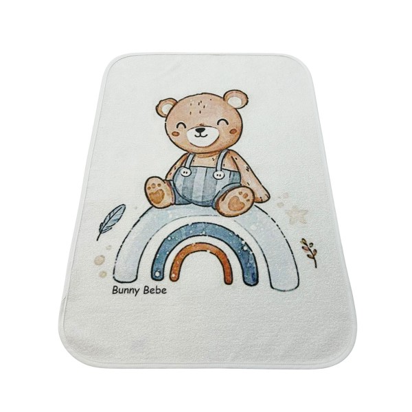 Bunnybebe Σελτές 45×65 με τύπωμα, Αρκουδάκι (733-ΑΡΚΟΥΔΑΚΙ)
