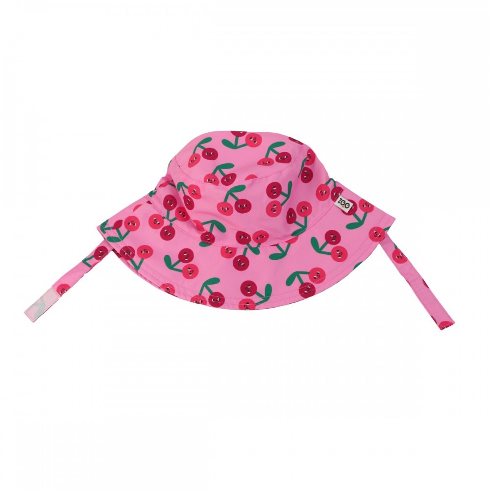Zoocchini Αντηλιακό Bucket Καπέλο 12-24 μηνών Cherry (ZOO15110)