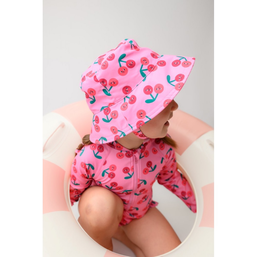 Zoocchini Αντηλιακό Bucket Καπέλο 12-24 μηνών Cherry (ZOO15110)