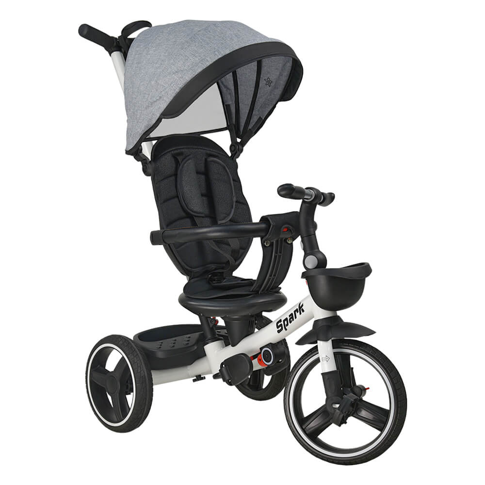 Bebestars Ποδηλατάκι τρίκυκλο 360° Spark Grey (817-186) Bebestars Ποδηλατάκι τρίκυκλο 360° Spark Grey (817-186)