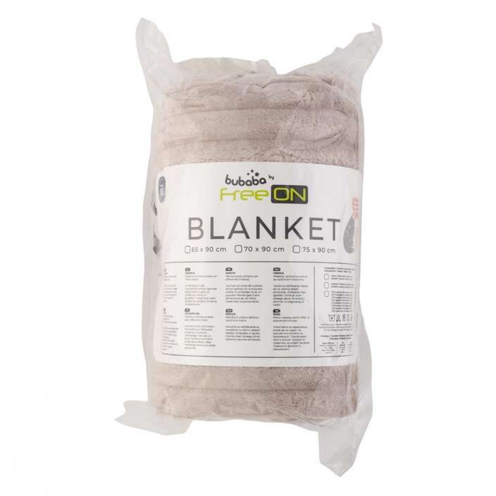 Freeon Βελουτ΄΄ε Κουβέρτα Αγκαλιάς 75x90 cm Cuddle binky beige (84065)