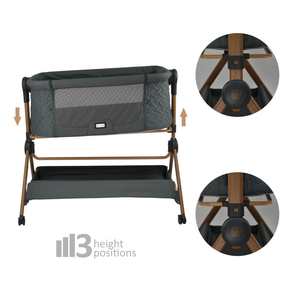 Bebestars Λίκνο Serenity 2 in 1 Smoked Grey (846-186) Bebestars Λίκνο Serenity 2 in 1 Smoked Grey (846-186)