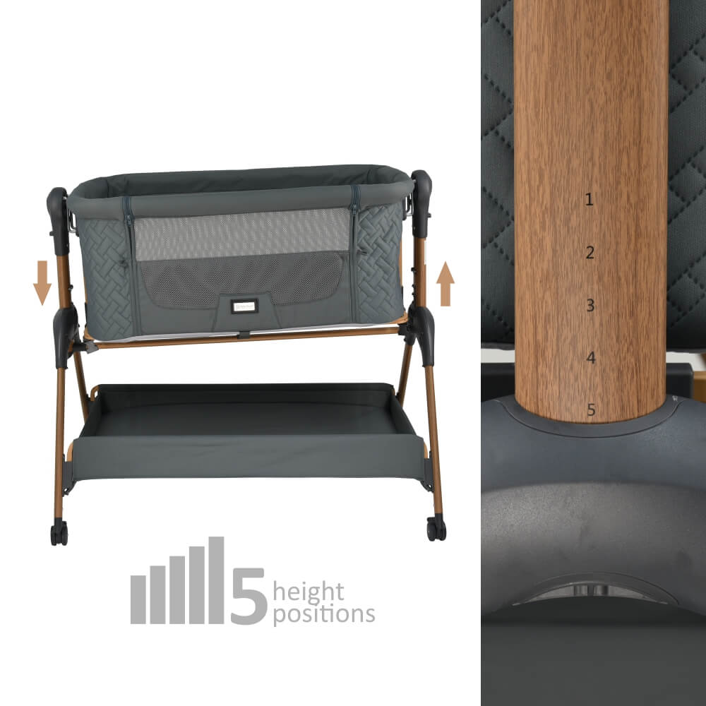 Bebestars Λίκνο Style 2 in 1 Smoked Grey (847-186) Bebestars Λίκνο Style 2 in 1 Smoked Grey (847-186)