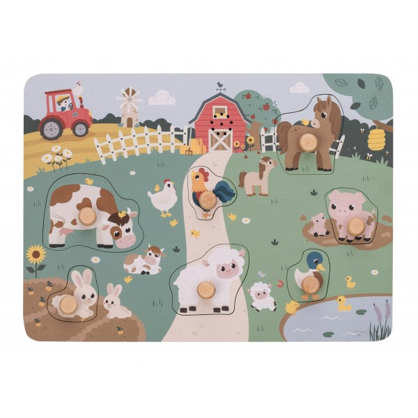 Free On Ξύλινο Παιδικό Puzzle Αγρόκτημα 7pcs με ήχο (85079) Free On Ξύλινο Παιδικό Puzzle Αγρόκτημα 7pcs με ήχο (85079)