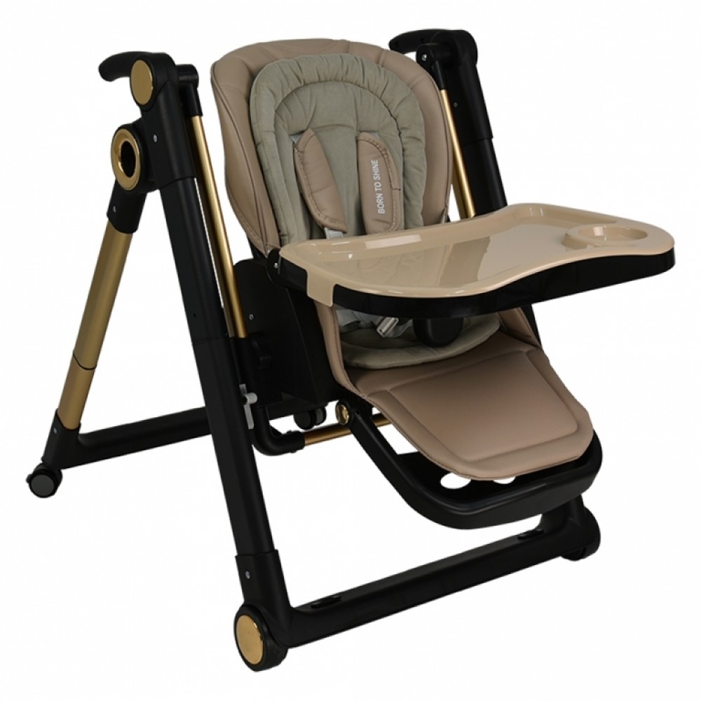 Bebestars Καρέκλα Φαγητού-Κούνια Yum Yum 2σε1 Mocha (870-182)