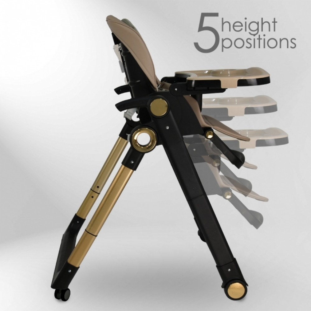 Bebestars Καρέκλα Φαγητού-Κούνια Yum Yum 2σε1 Mocha (870-182)