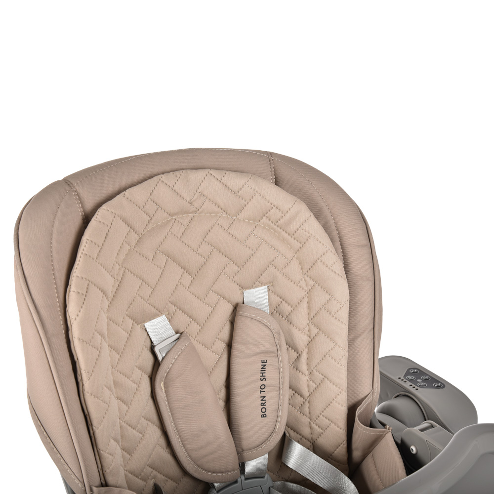 Bebestars Καρέκλακι  Φαγητού-Κούνια Ηλεκτρικό Serenna 2 in 1 Natural Beige (871-182)