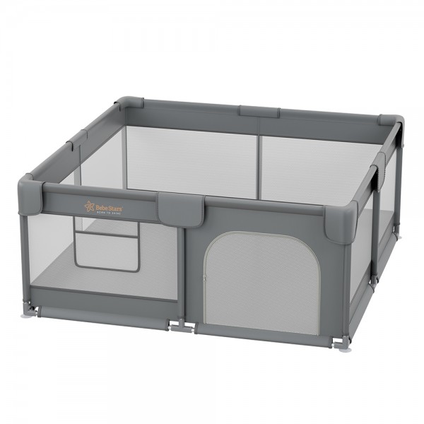 Bebestars Πάρκο για μωρά ορθογώνιο 150×150 Playzen Grey (880-100) Bebestars Πάρκο για μωρά ορθογώνιο 150×150 Playzen Grey (880-100)