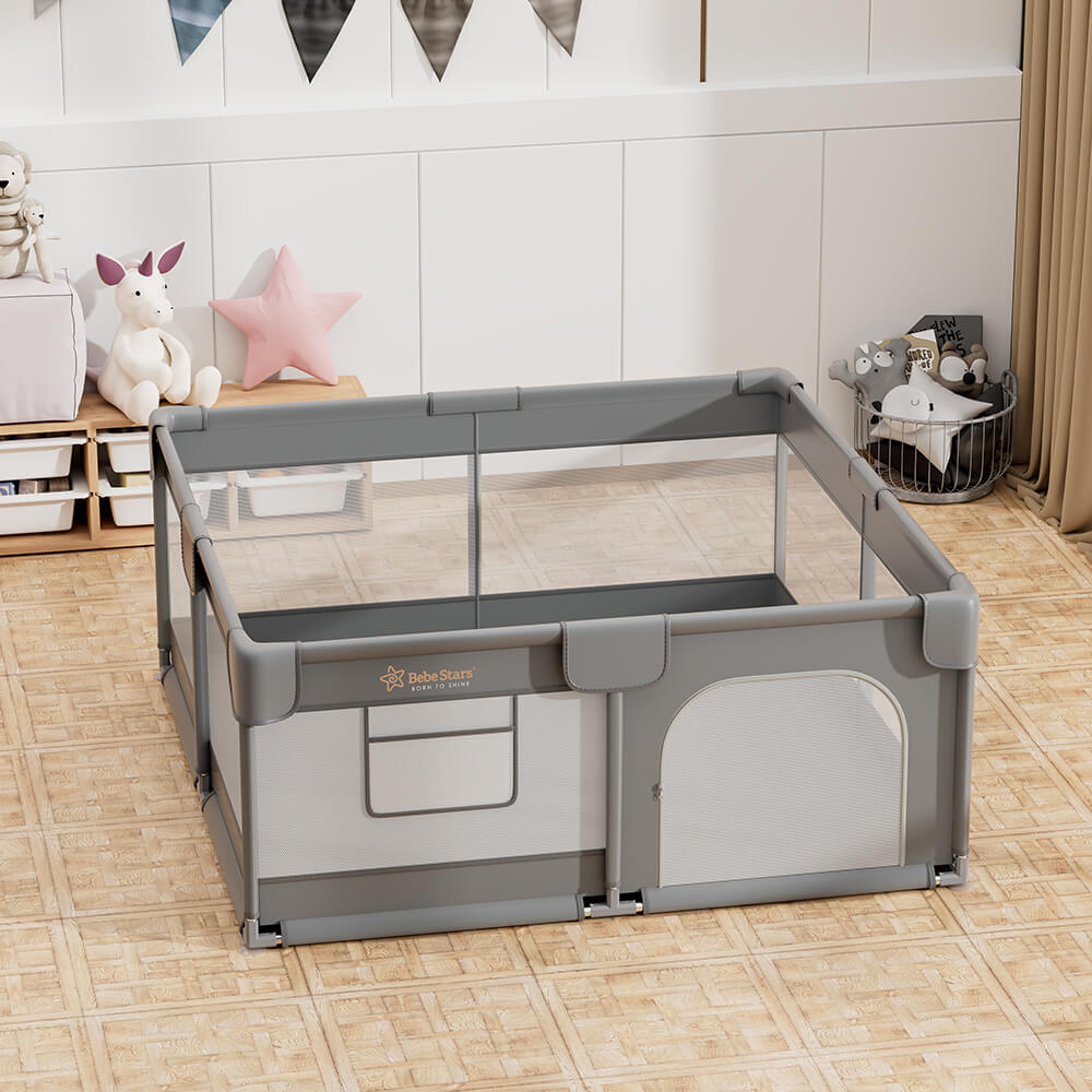 Bebestars Πάρκο για μωρά ορθογώνιο 150×150 Playzen Grey (880-100) Bebestars Πάρκο για μωρά ορθογώνιο 150×150 Playzen Grey (880-100)