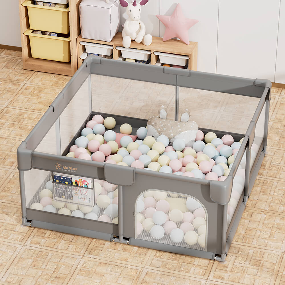 Bebestars Πάρκο για μωρά ορθογώνιο 150×150 Playzen Grey (880-100) Bebestars Πάρκο για μωρά ορθογώνιο 150×150 Playzen Grey (880-100)
