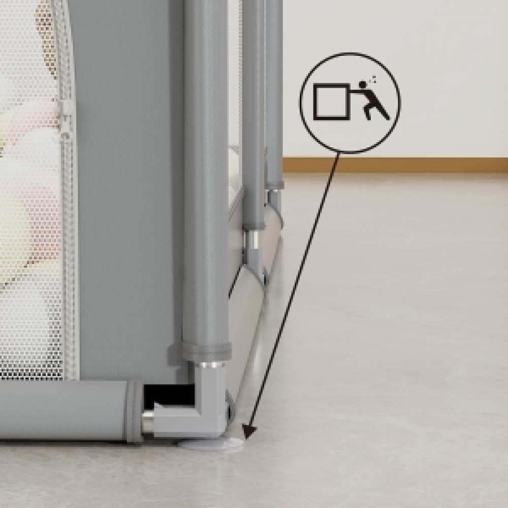 Bebestars Πάρκο για μωρά ορθογώνιο 180×200 Playzen Grey (880-200) Bebestars Πάρκο για μωρά ορθογώνιο 180×200 Playzen Grey (880-200)