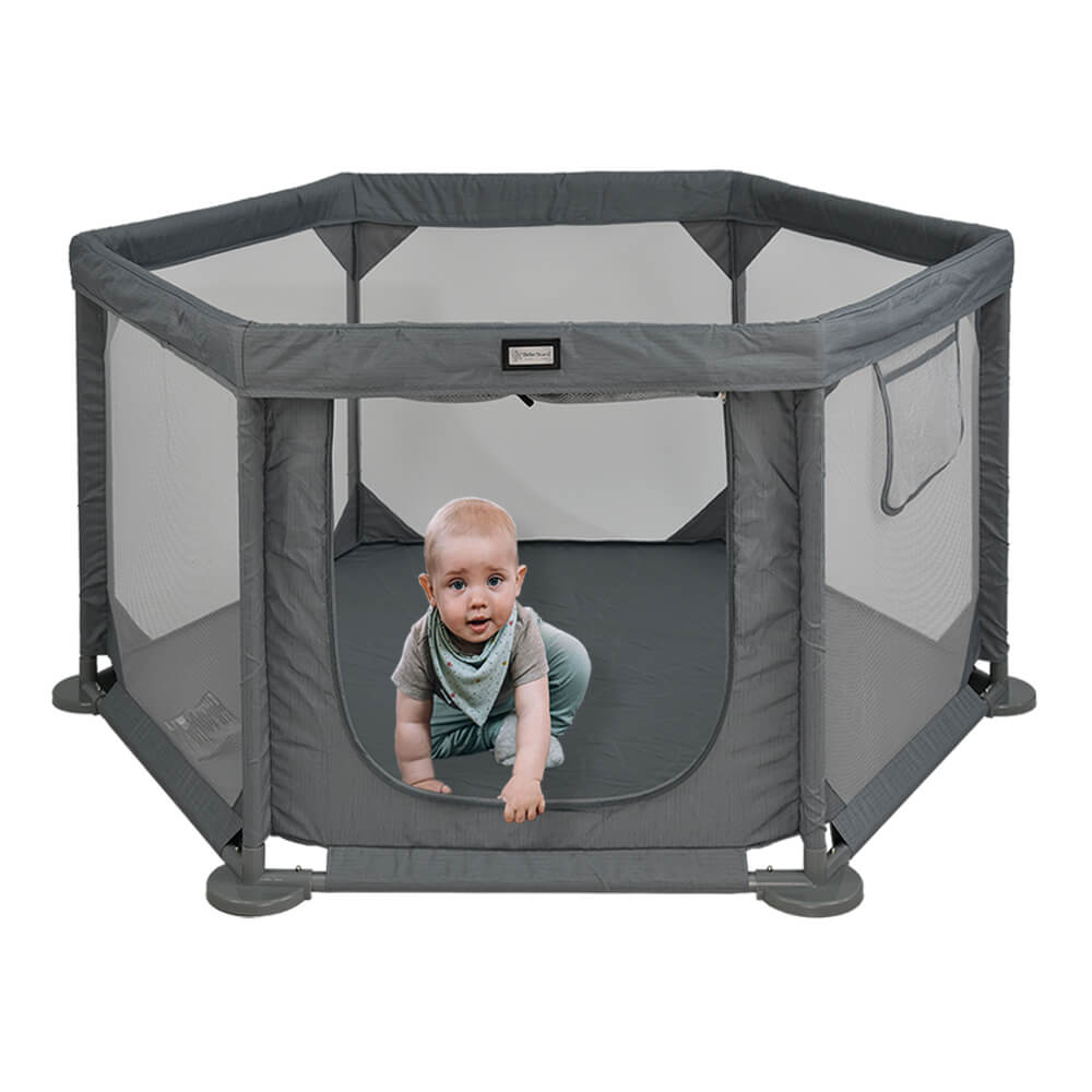 Bebestars Παρκοκρέβατο Πολύγωνο Cool Grey (889-186) Bebestars Παρκοκρέβατο Πολύγωνο Cool Grey (889-186)