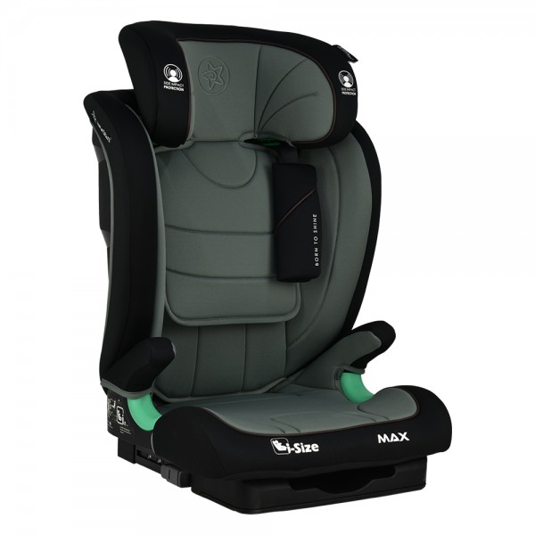 Bebestars Κάθισμα Αυτοκινήτου 100-150cm Max Isofix i-Size Olive (936-176)