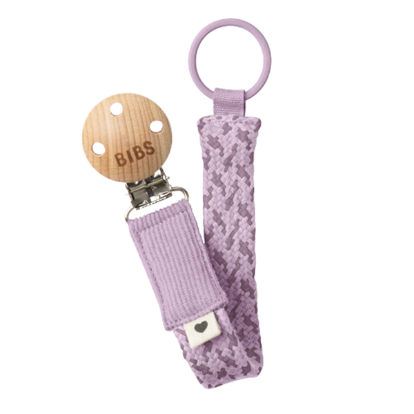Bibs Κλιπ Πιπίλας Knitted Violet Sky - Mauve (9401111) Bibs Κλιπ Πιπίλας Knitted Violet Sky - Mauve (9401111)