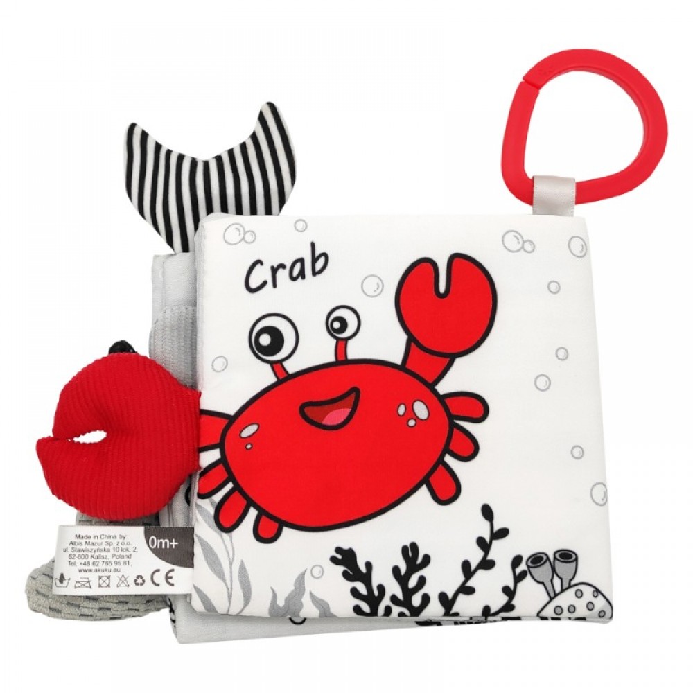 Akuku Μαλακό Βιβλιαράκι Marine Animals ( A0480)