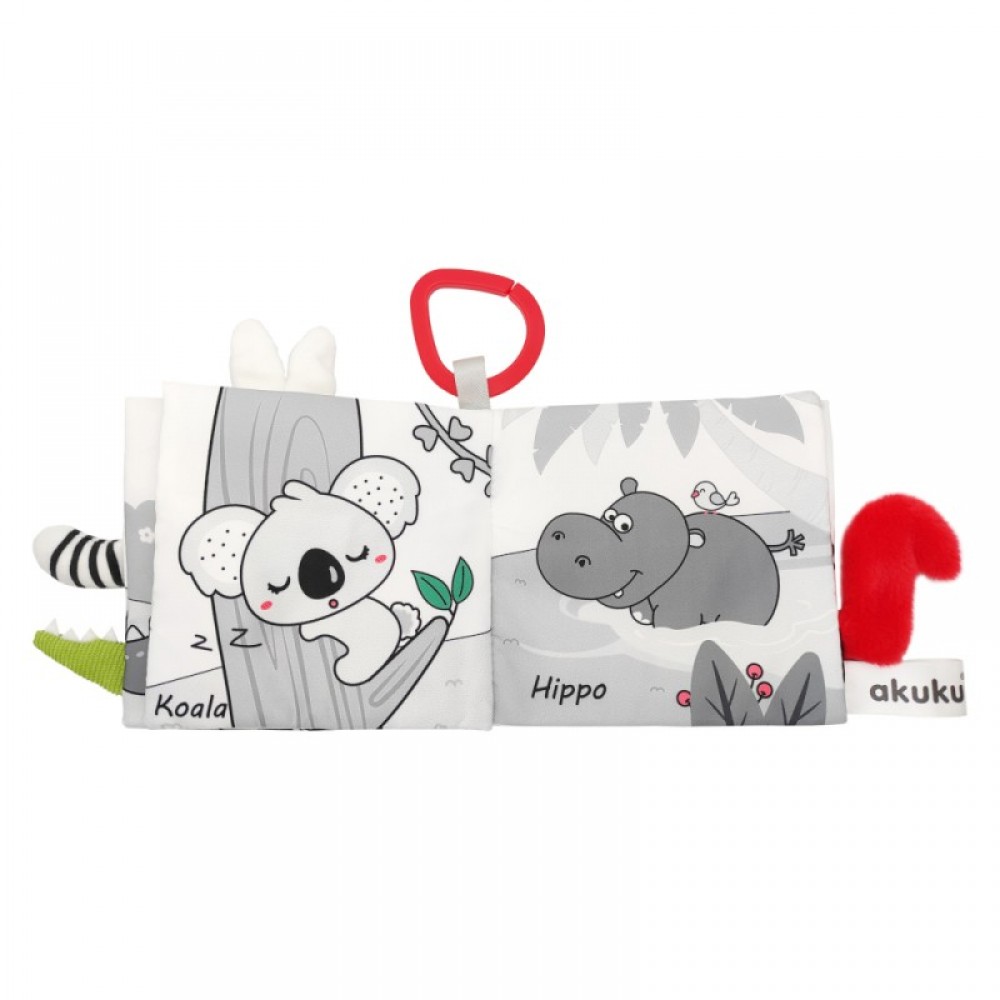 Akuku Μαλακό Βιβλιαράκι Animals Kingdom (A0481)