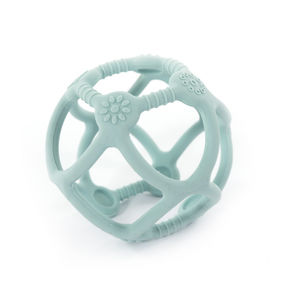 Bo Jungle: Μασητικό από μαλακή σιλικόνη σε σχήμα μπάλας-Μπλε (BJ-B910410)