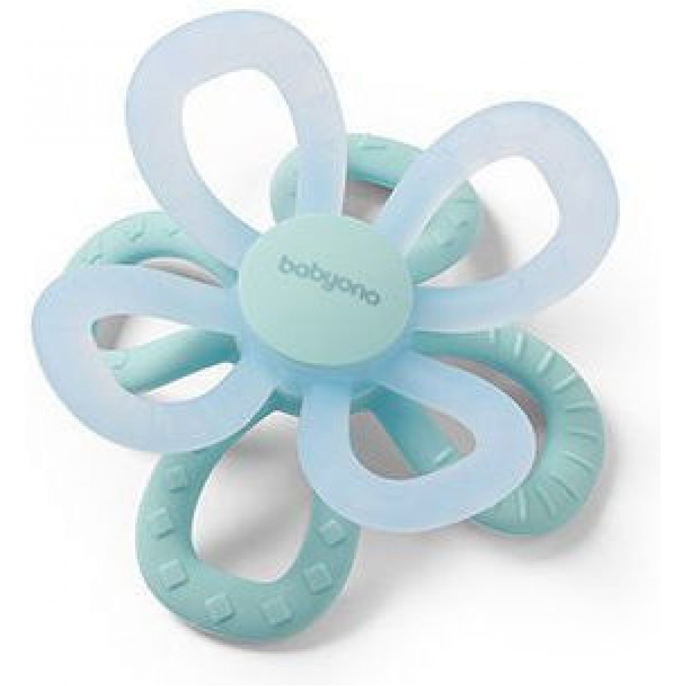 BabyOno: Μασητικό από μαλακή σιλικόνη - Flower Blue (BN1596/02) BabyOno: Μασητικό από μαλακή σιλικόνη - Flower Blue (BN1596/02)