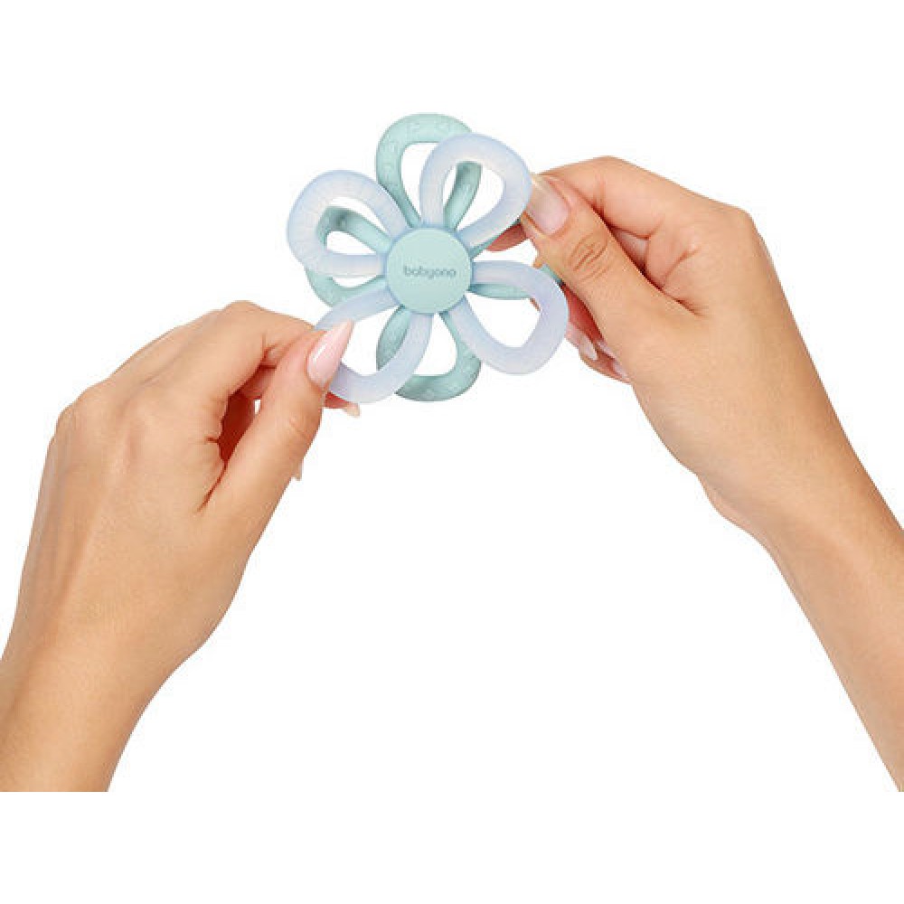 BabyOno: Μασητικό από μαλακή σιλικόνη - Flower Blue (BN1596/02) BabyOno: Μασητικό από μαλακή σιλικόνη - Flower Blue (BN1596/02)