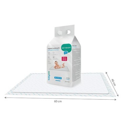 BabyOno: Πολυχρηστικό σελτεδάκι μιας χρήσης 40*60 εκ - 20 τεμάχια + 2 δώρο (BN513/22)