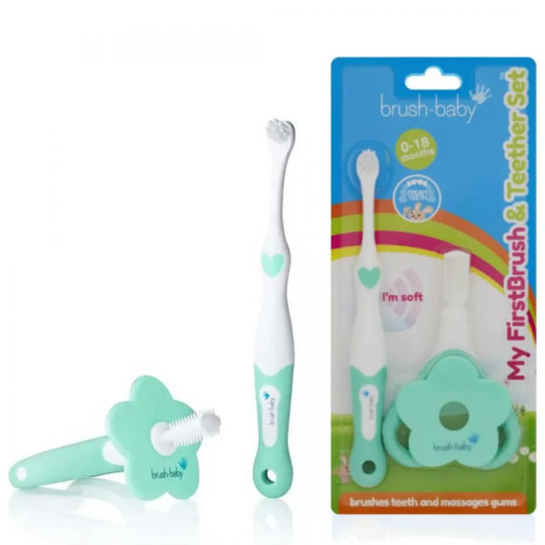 Brush-Baby: Σετ βρεφικής στοματικής φροντίδας (BRB097) Brush-Baby: Σετ βρεφικής στοματικής φροντίδας (BRB097)