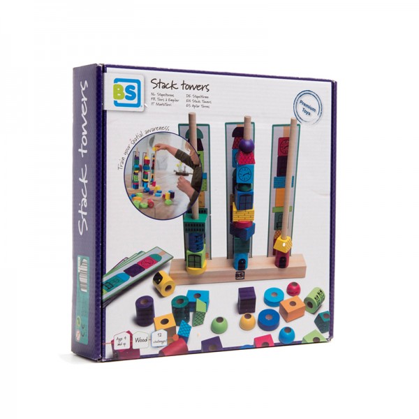 Bs Toys Stack Towers-Στοιβαζόμενοι Πύργοι (GA370) Bs Toys Stack Towers-Στοιβαζόμενοι Πύργοι (GA370)