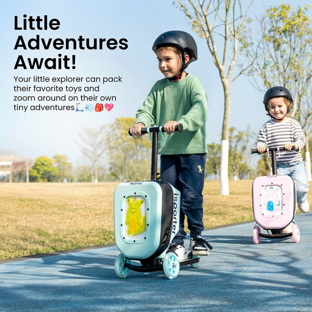 Abo Παιδικό πατίνι με αποσκευή iSporter Μέντα (K3 -mint)
