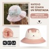 KiETLA: Camper Καπέλο με προστασία UPF50+ με γείσο - προστασία σε σβέρκο και αυτιά - Ροζ Αρκουδάκι 0-2ετ΄ων (KBB1NP) KiETLA: Camper Καπέλο με προστασία UPF50+ με γείσο - προστασία σε σβέρκο και αυτιά - Ροζ Αρκουδάκι 0-2ετ΄ων (KBB1NP)