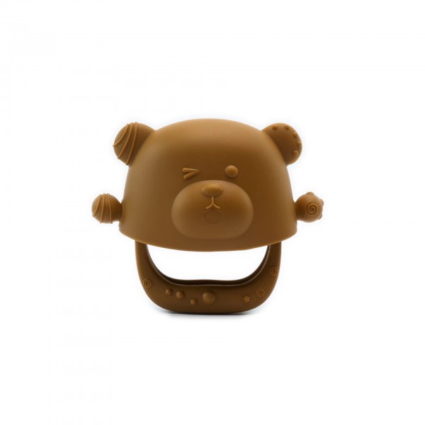Kidnort Μασητικό Σιλικόνης Glitre Brown (KID000032) Kidnort Μασητικό Σιλικόνης Glitre Brown (KID000032)