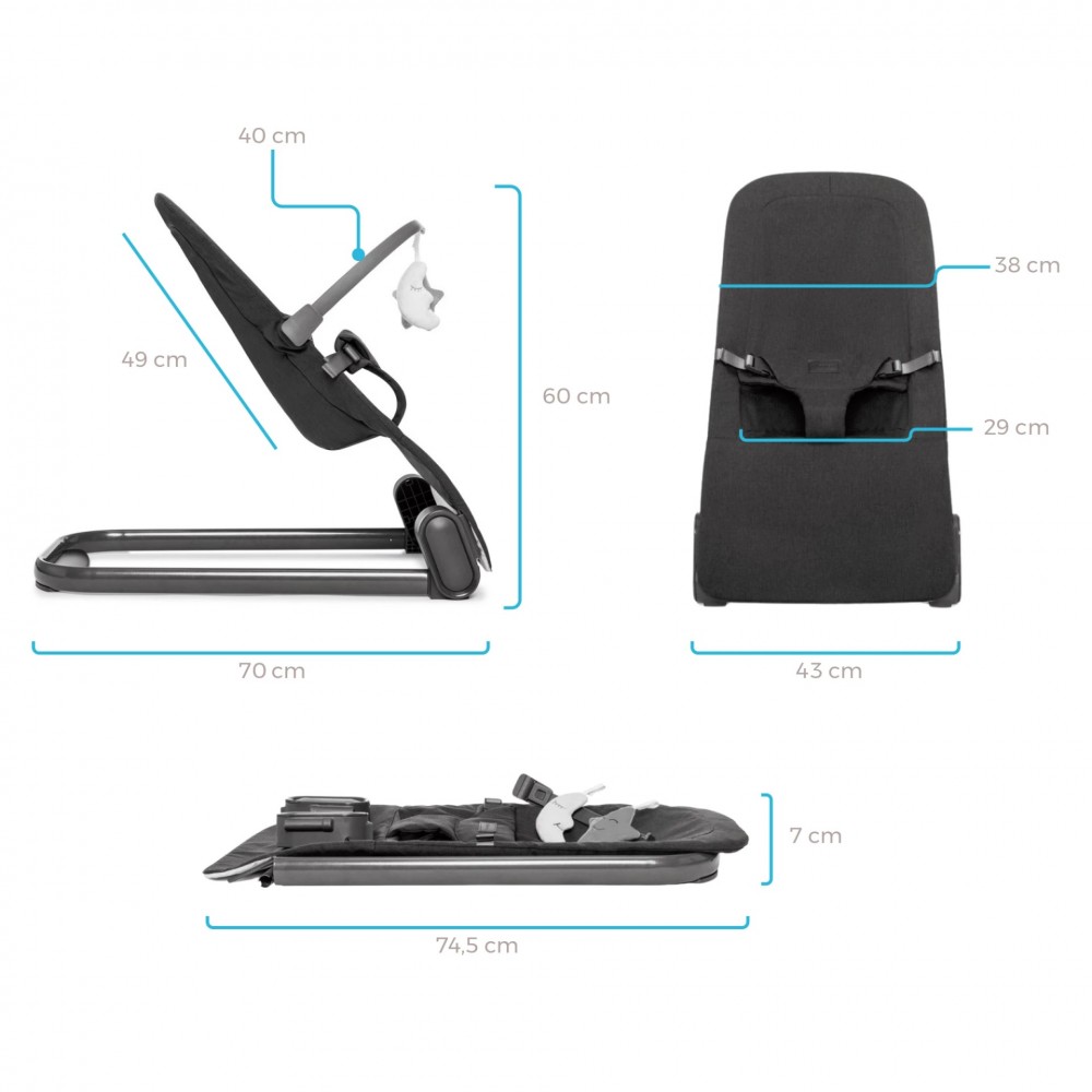 Kidnort Ρηλάξ Vinbar Black (KNBUJ000001) Kidnort Ρηλάξ Vinbar Black (KNBUJ000001)