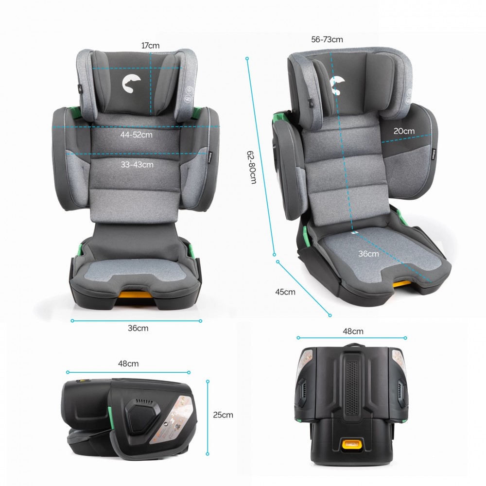 Kidnort Κάθισμα Αυτοκινήτου 100-150 cm Mane i-SIZE Grey (KNFOT000013) Kidnort Κάθισμα Αυτοκινήτου 100-150 cm Mane i-SIZE Grey (KNFOT000013)