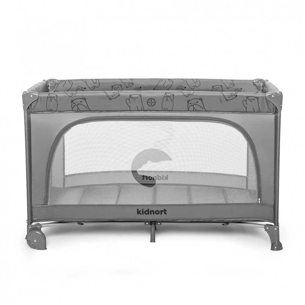 Kidnort Παρκοκρέβατο Ihalig Light Grey (KNLOZ000003) Kidnort Παρκοκρέβατο Ihalig Light Grey (KNLOZ000003)