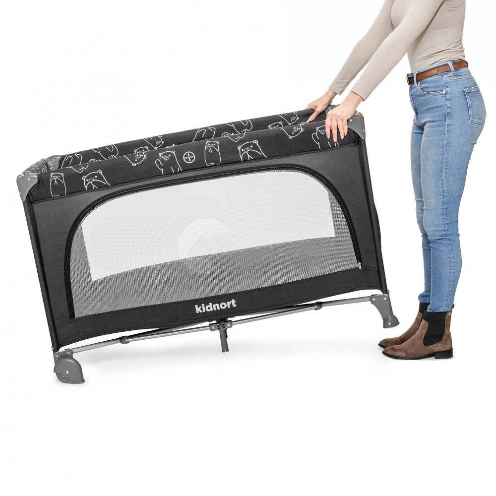 Kidnort Παρκοκρέβατο Ihalig Dark Grey (KNLOZ000004) Kidnort Παρκοκρέβατο Ihalig Dark Grey (KNLOZ000004)