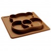 Kidnort Δίσκος Σιλικόνης με χωρίσματα Retter Brown (KNSIL000001) Kidnort Δίσκος Σιλικόνης με χωρίσματα Retter Brown (KNSIL000001)