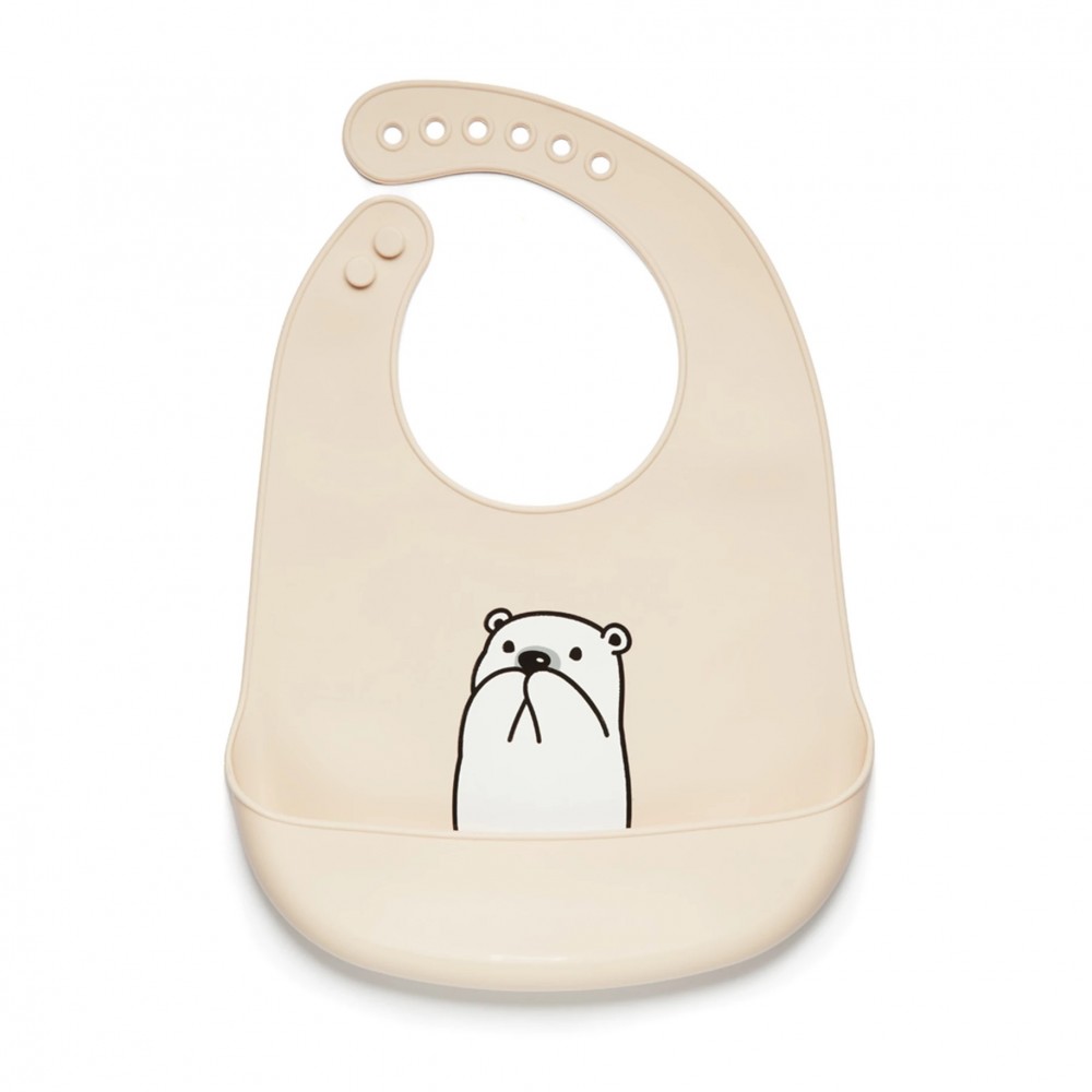 Kidnort Σαλιάρα Σιλικόνης Retter Mjolk Beige (KNSIL000010) Kidnort Σαλιάρα Σιλικόνης Retter Mjolk Beige (KNSIL000010)
