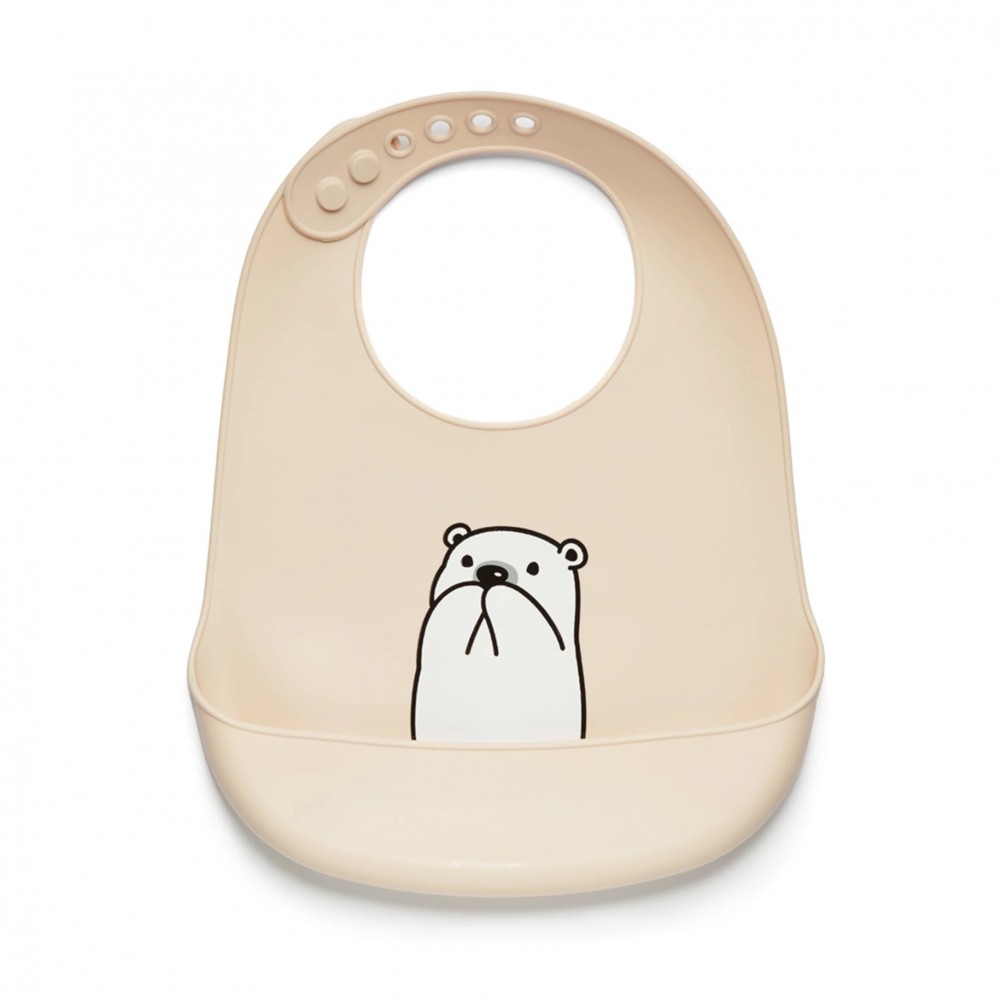 Kidnort Σαλιάρα Σιλικόνης Retter Mjolk Beige (KNSIL000010) Kidnort Σαλιάρα Σιλικόνης Retter Mjolk Beige (KNSIL000010)