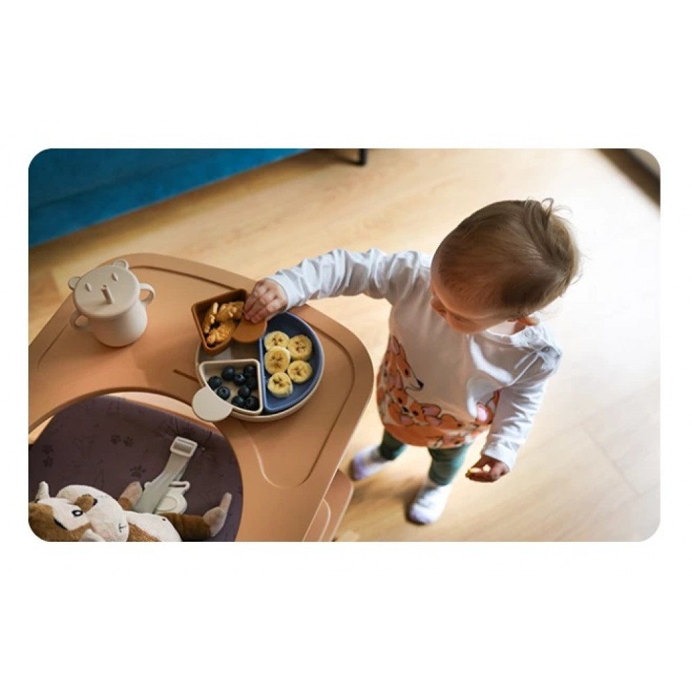 Kidnort Πιάτο σιλικόνης Retter Beige με αποσπόμενα μπολάκια 3in1 (KNSIL000022) Kidnort Πιάτο σιλικόνης Retter Beige με αποσπόμενα μπολάκια 3in1 (KNSIL000022)