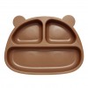 Kidnort Πιάτο Σιλικόνης με Χωρίσματα Bear Retter Mjolk Brown (KNSIL000031) Kidnort Πιάτο Σιλικόνης με Χωρίσματα Bear Retter Mjolk Brown (KNSIL000031)