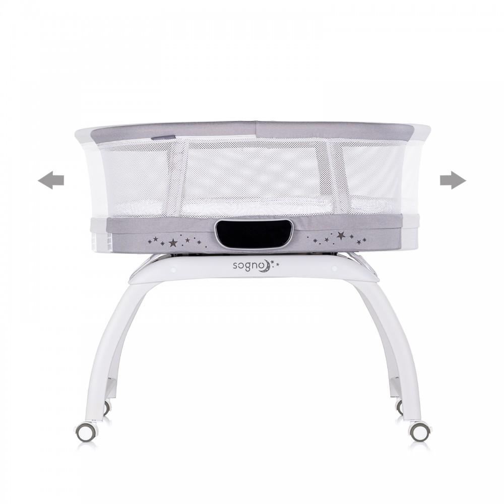 Chipolino Λίκνο με οθόνη LED, Bluetooth & Τηλεχειριστήριο Sogno γκρι (KOSSG02501GR) Chipolino Λίκνο με οθόνη LED, Bluetooth & Τηλεχειριστήριο Sogno γκρι (KOSSG02501GR)