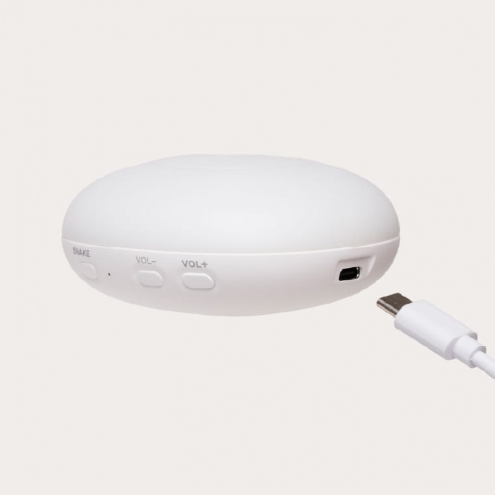 Moonie Επαναφορτιζόμενο βοήθημα ύπνου με ηχογράφηση & αισθητήρα κλάματος – Οργανικό βαμβάκι Cappuccino (M-MCA2)