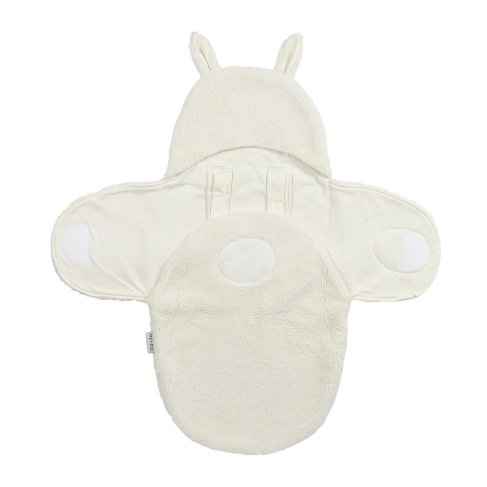 Meyco Wrap Κουβερτούλα Teddy για τη βόλτα Rabbit Natural (MEY-296.241.76.00)