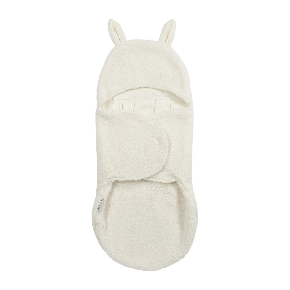 Meyco Wrap Κουβερτούλα Teddy για τη βόλτα Rabbit Natural (MEY-296.241.76.00)