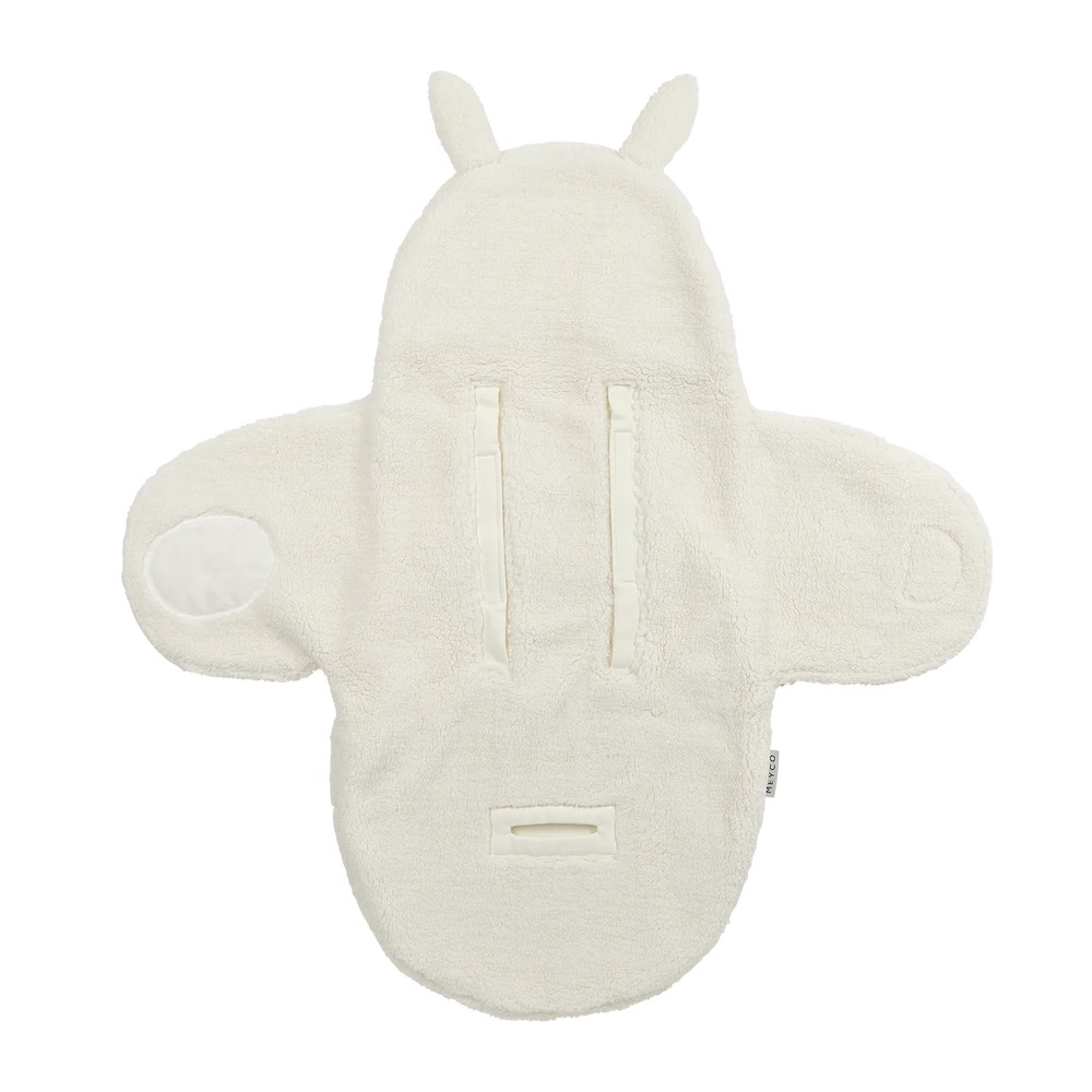 Meyco Wrap Κουβερτούλα Teddy για τη βόλτα Rabbit Natural (MEY-296.241.76.00)