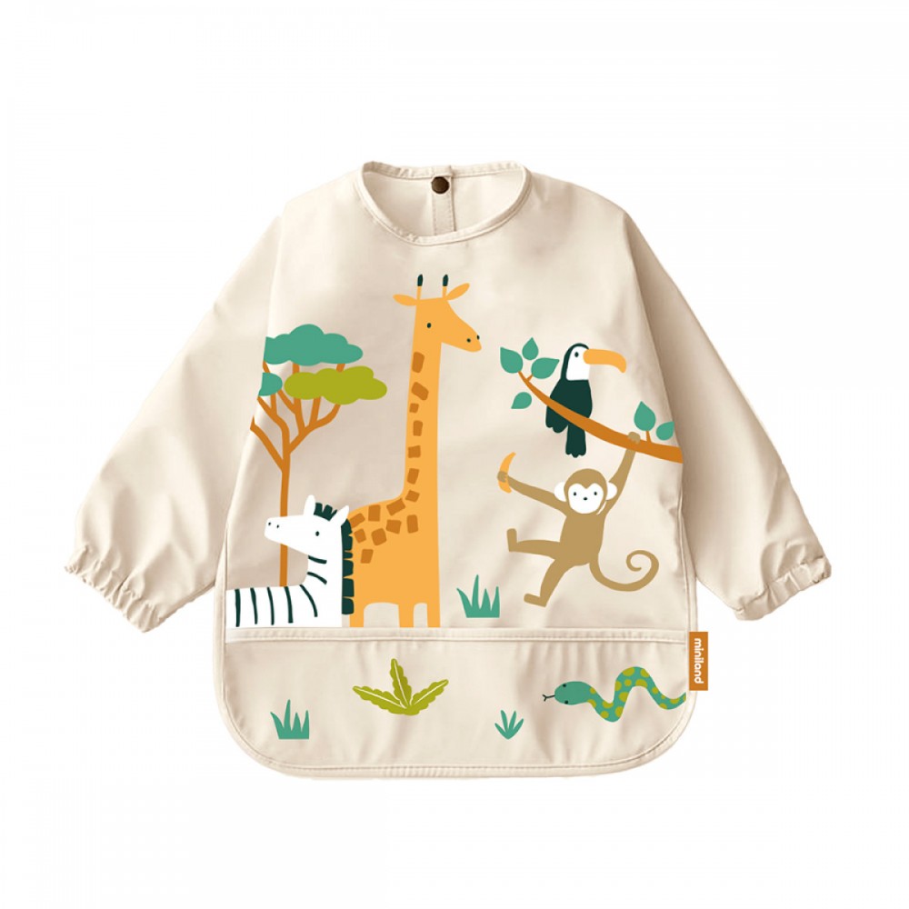 Miniland Αδιάβροχη Σαλιάρα Soft με Μανίκια Biby Jungle (ML89625) Miniland Αδιάβροχη Σαλιάρα Soft με Μανίκια Biby Jungle (ML89625)