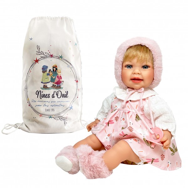 Nines D'Onil: Little Susi Sweet Ξανθιά με πιπίλα - 40 εκ. ( NDO-5180)