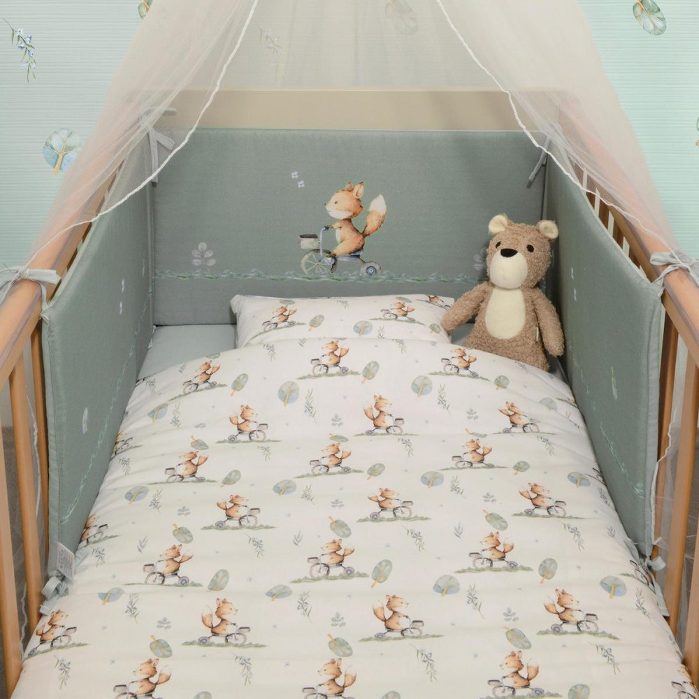 Oliver Baby Σετ Προίκας 3 τεμ Αλεπού Μέντα (OB-423)