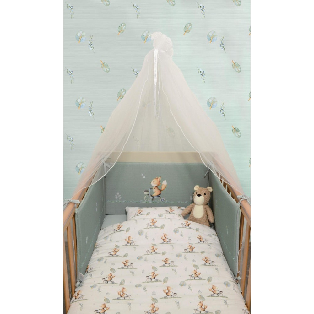 Oliver Baby Σετ Προίκας 3 τεμ Αλεπού Μέντα (OB-423)