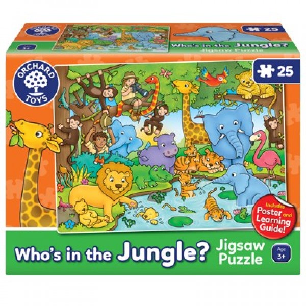 Orchard Toys "Ποιος είναι στη ζούγκλα;" (Who's in the Jungle ) Jigsaw Puzzle Ηλικίες 3+ ετών (ORCH301) Orchard Toys "Ποιος είναι στη ζούγκλα;" (Who's in the Jungle ) Jigsaw Puzzle Ηλικίες 3+ ετών (ORCH301)