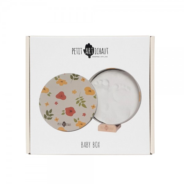 Petit Artichaut  Μεταλλικό κουτί για Αποτυπώματα Baby Box Round – Little Prairie (PA1307)