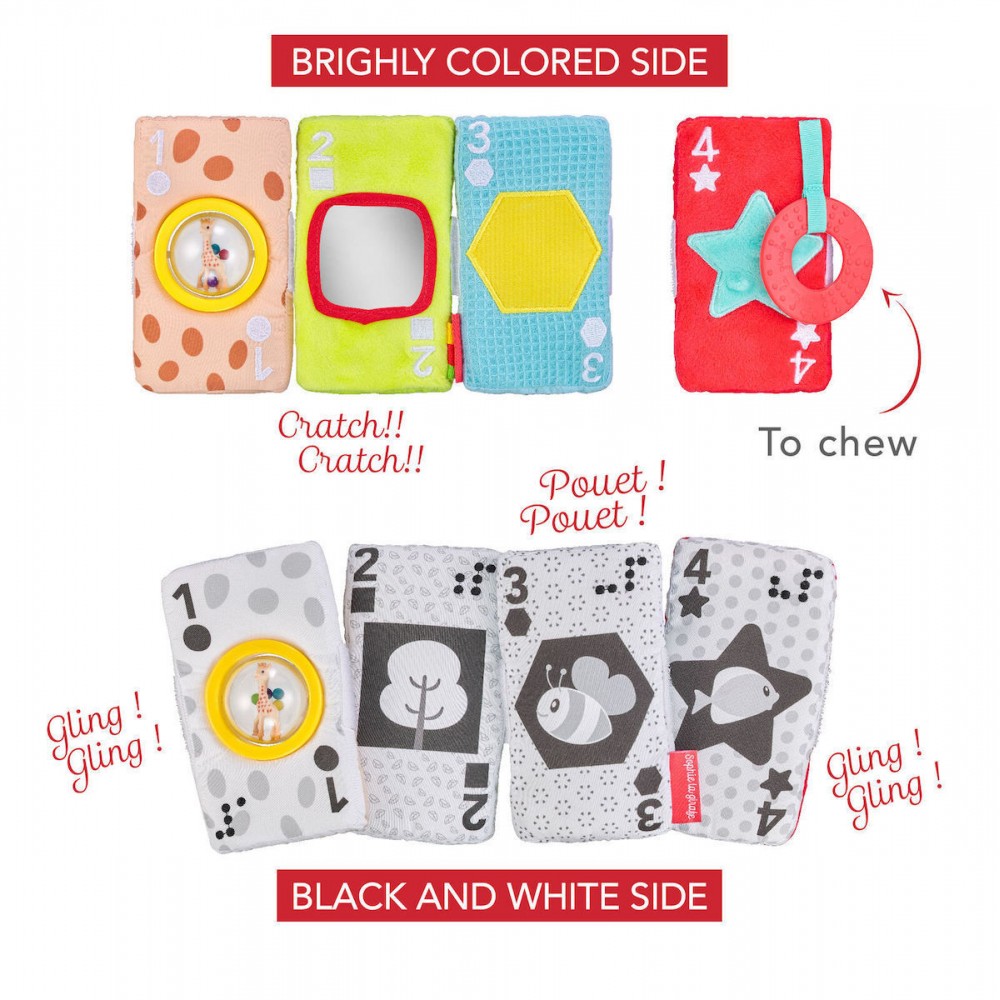 Σόφι καμηλοπάρδαλη Μαλακές κάρτες δραστηριοτήτων που διεγείρουν τις αισθήσεις του μωρού (S230857)